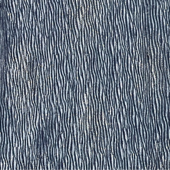 NWT ZARA Girls Soft Collection Blue Textured 11/12 Dress - Picture 3 of 5